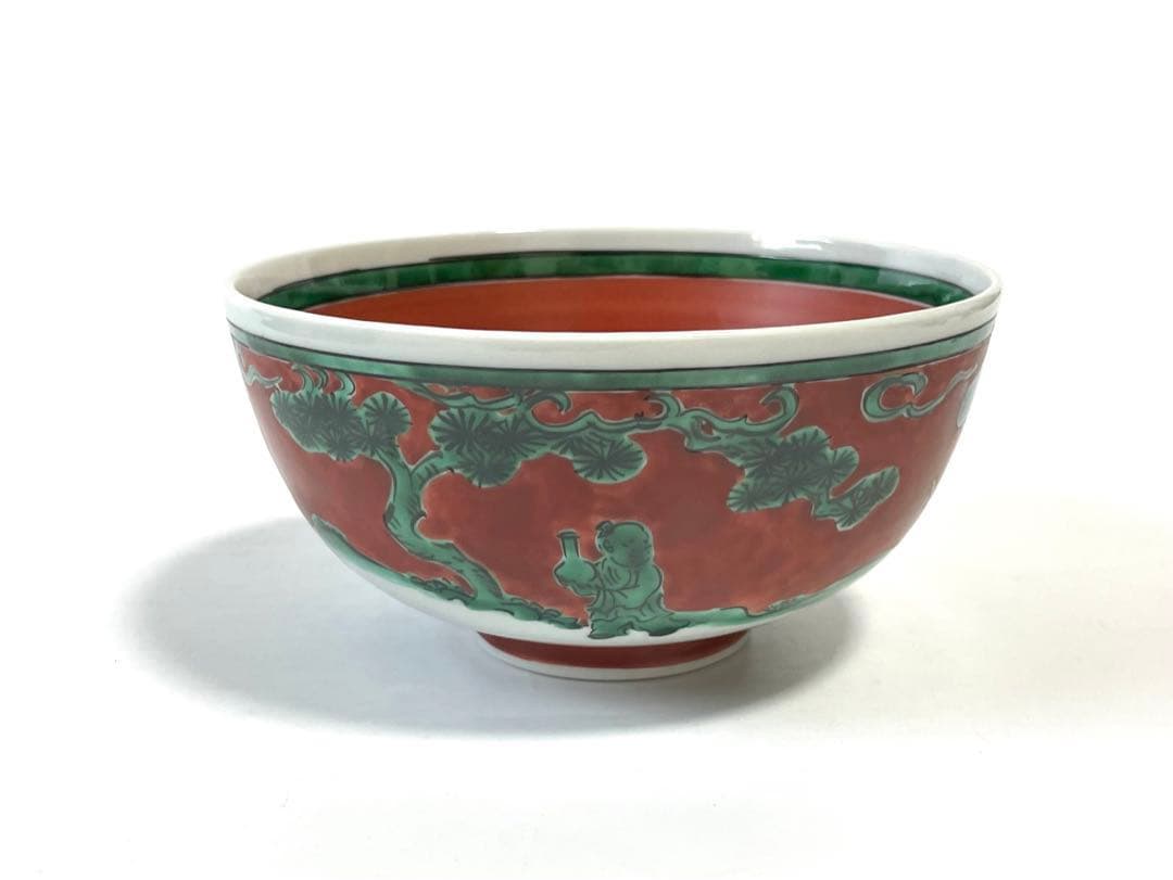 作家物　陶芸家　九谷　須田青華　須田菁華　唐子遊図　菓子鉢　深鉢　和食器　魯山人