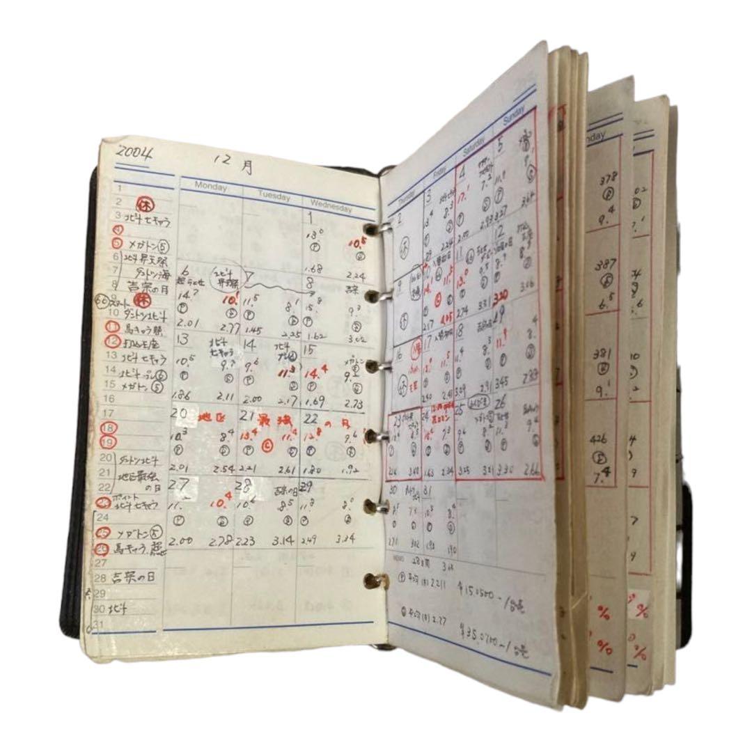 2004年　手帳　値上げしました
