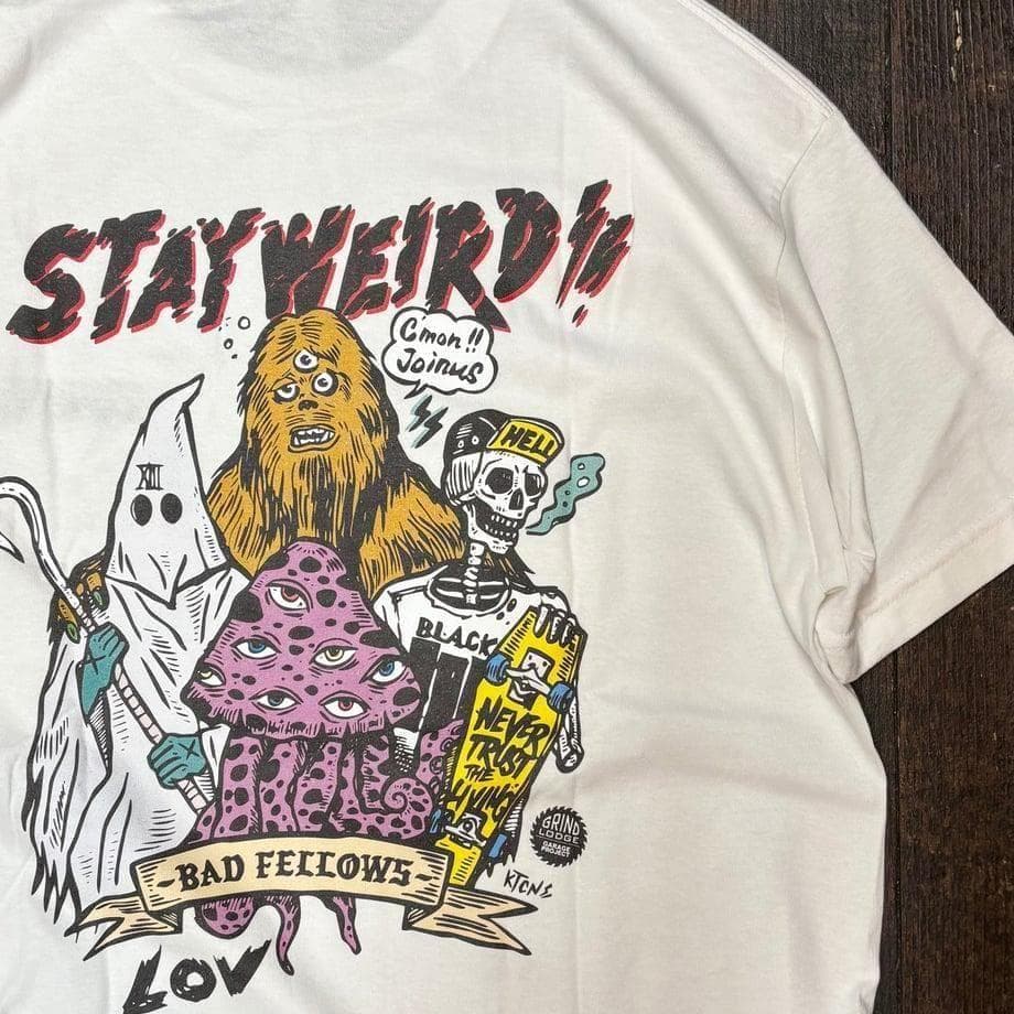 XL GRINDLODGE x LOV S/S フルカラーTEE 刺繍