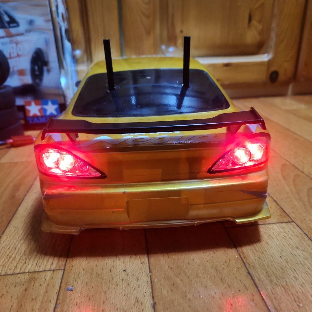 ■専用■　　　タミヤ ドリフト ラジコン フルセット　TT01　金　シルビア