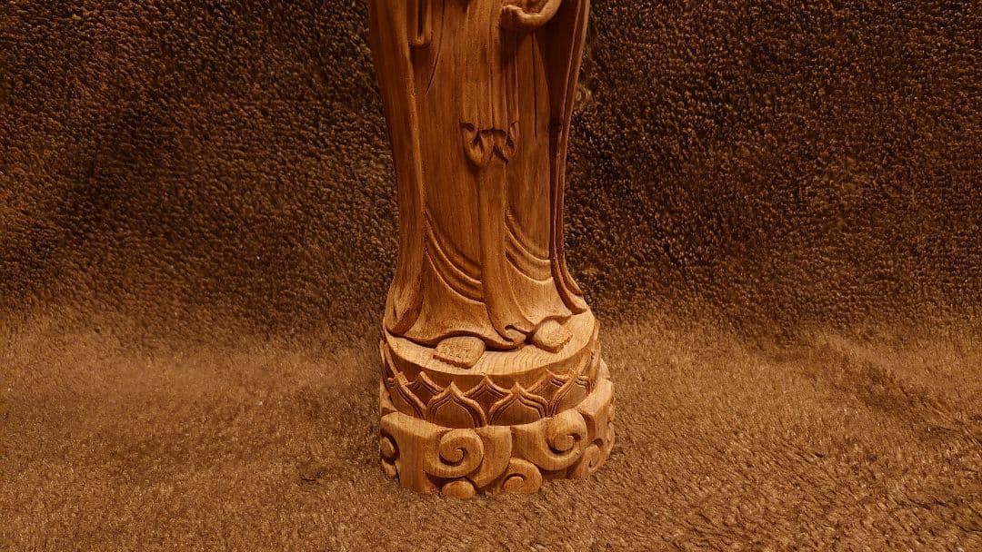 観音　観音様　井波彫刻　井波　仏教美術　仏教　江戸期　一体