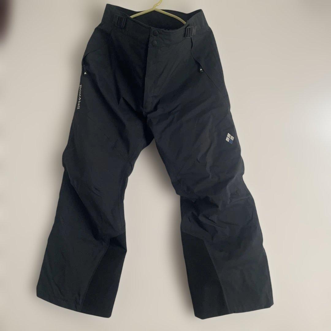 モンベル　パウダーステップパンツ メンズMサイズ 黒色