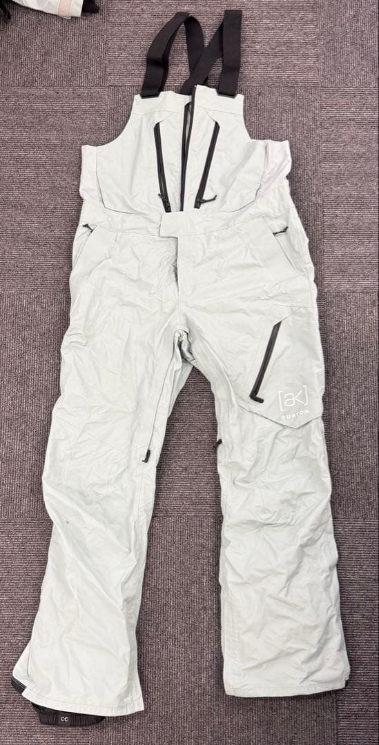 [ak] BURTON スノーボードジャケット M ライトグレー