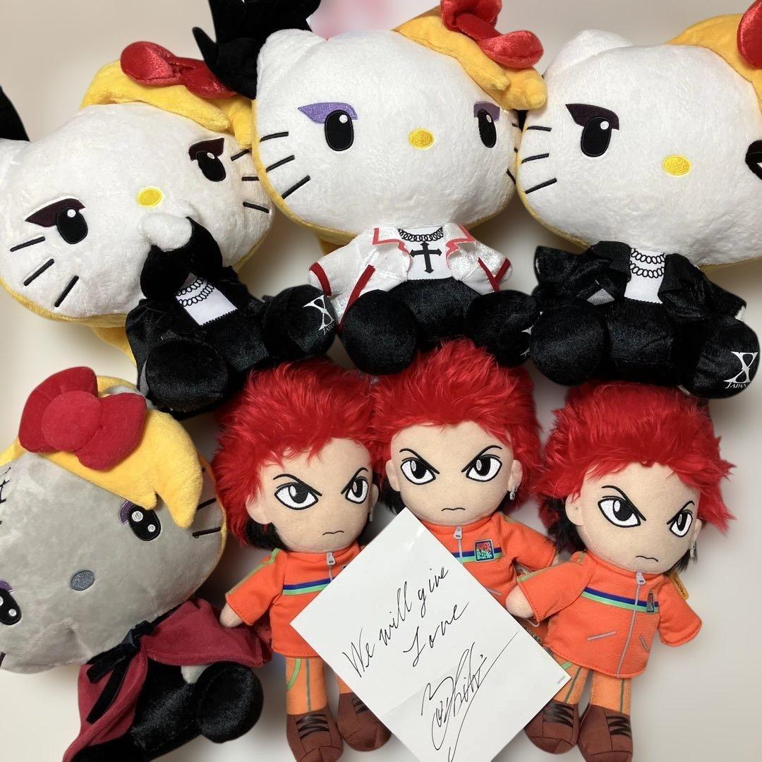 早い者勝ちyoshiki tty、hideぬいぐるみ　yoshikiサイン付き