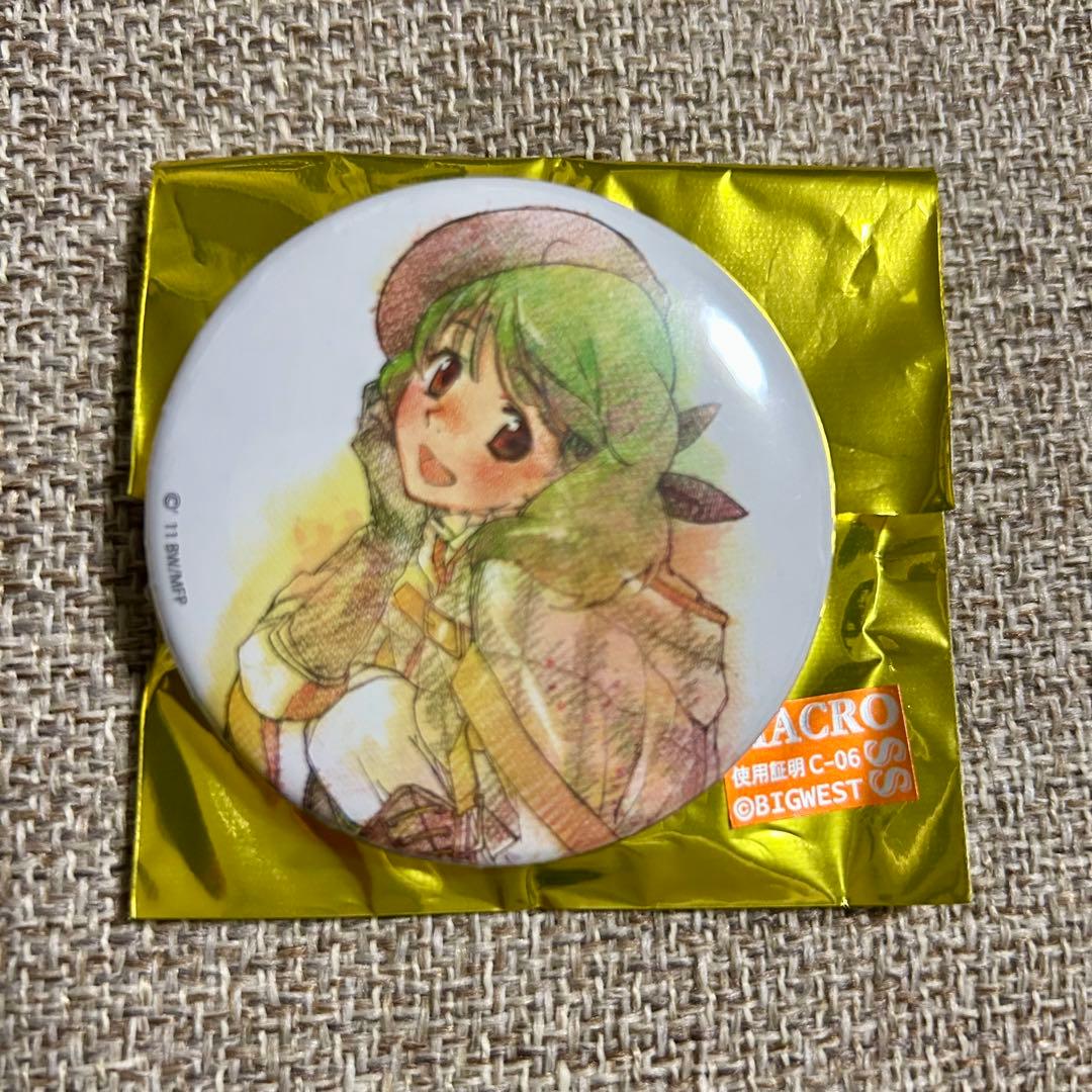 【激レア品】 マクロスF 缶バッジ おしゃれマクロス 京都　ランカ ベレー帽