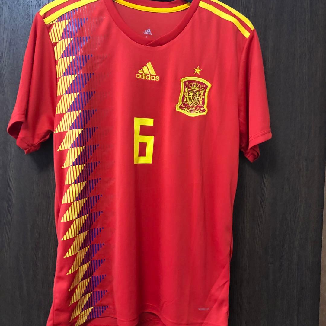 正規品　adidas スペイン代表 アンドレス　 イニエスタ 6番 シャツ L