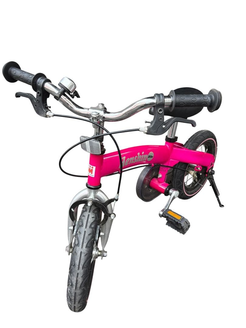 ヘンシンバイク　12インチ　ピンク　スタンド付