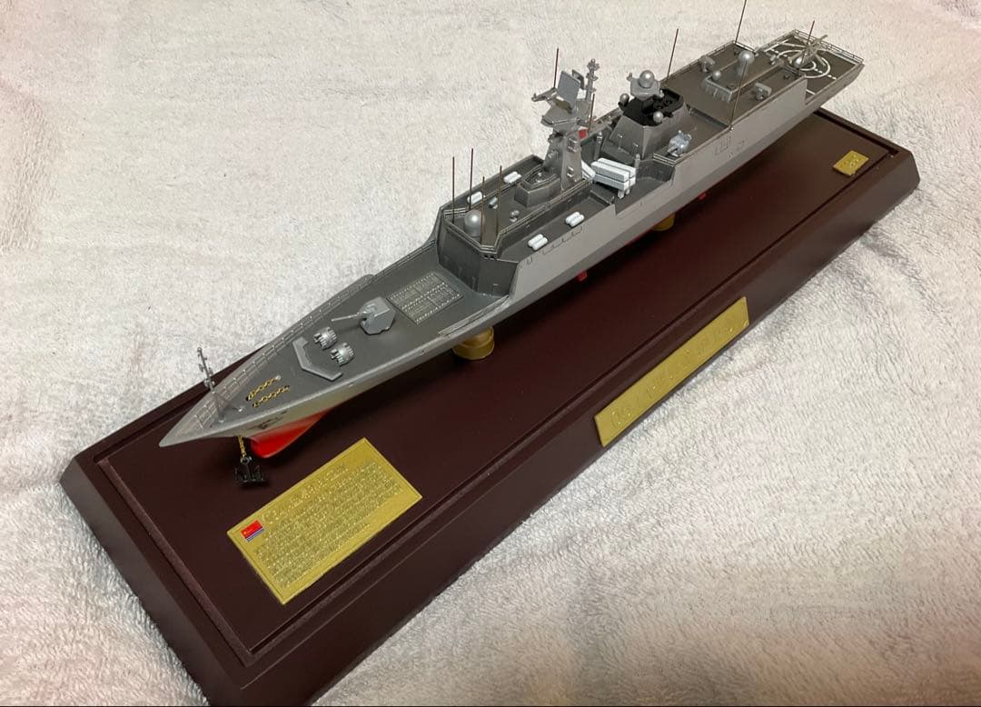 054A型フリゲート 全金属完成品 1/350 木製台座付き 艦船模型