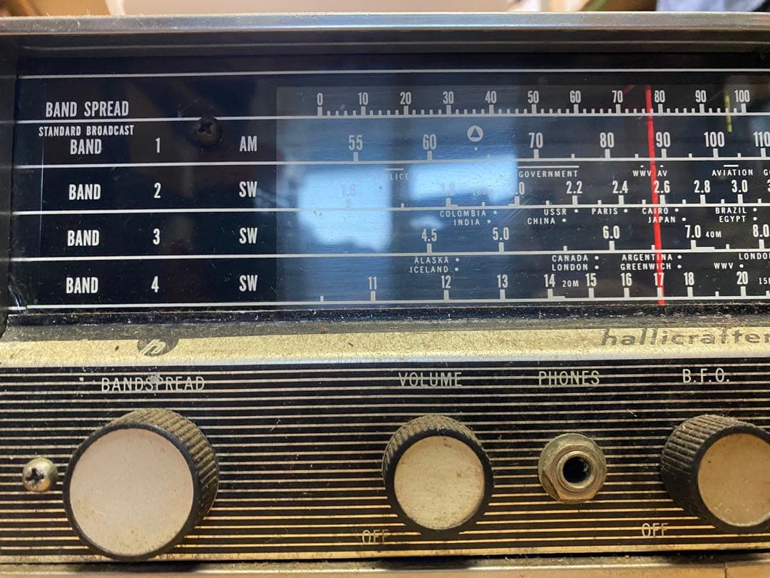 Hallicrafters sw-500 短波　受信機　ジャンク