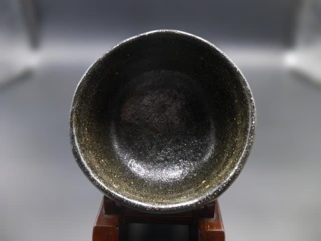 楽吉左衛門　十代　旦入　黒茶碗／共箱／楽吉左衛門　十一代　慶入極め箱／仕覆