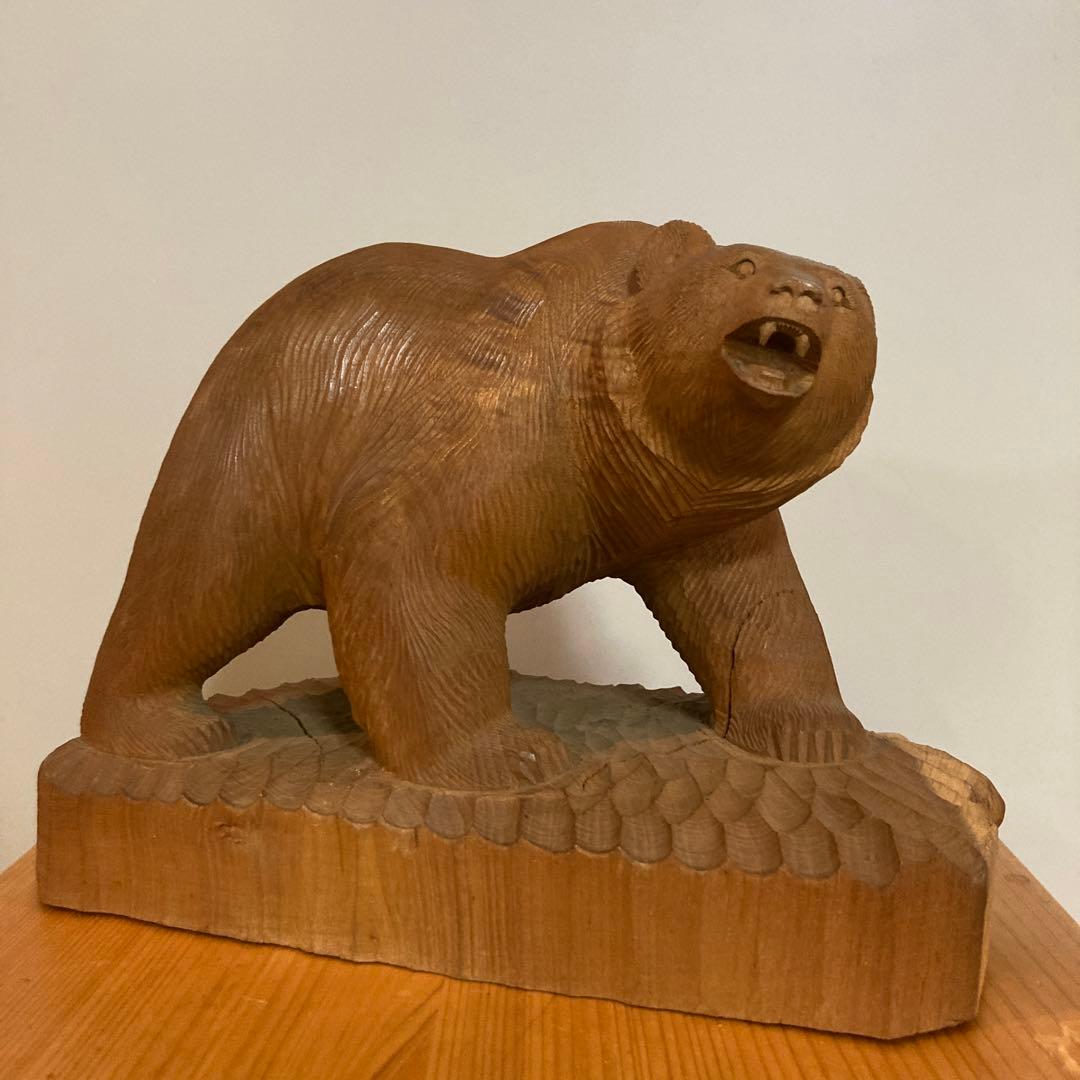 加藤貞夫　木彫り熊　八雲　美品　貴重　木彫