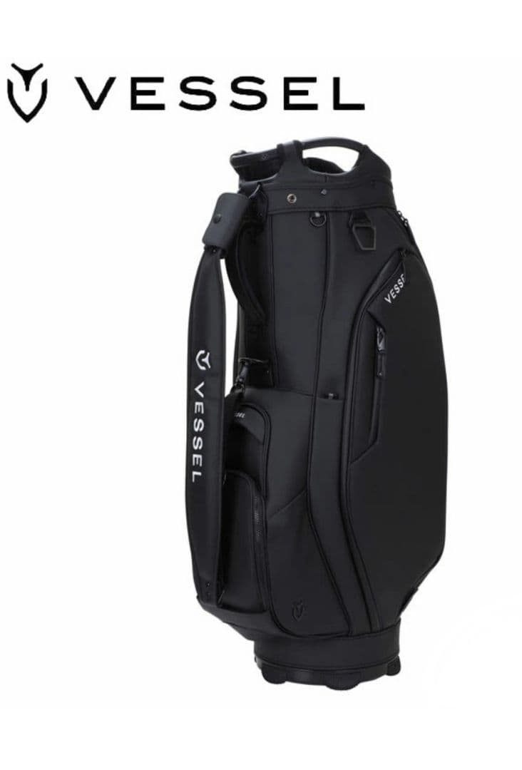 VESSEL ブラック キャディバッグ2025