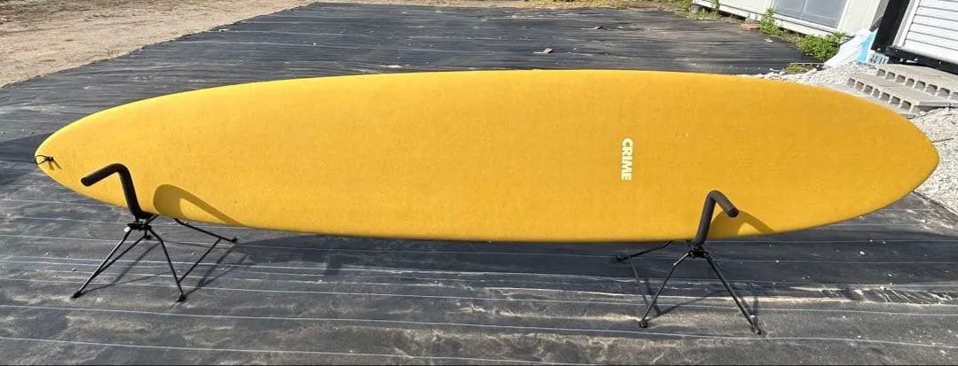 【手渡しのみ】CRIME ロングボード イエロー 10‘1