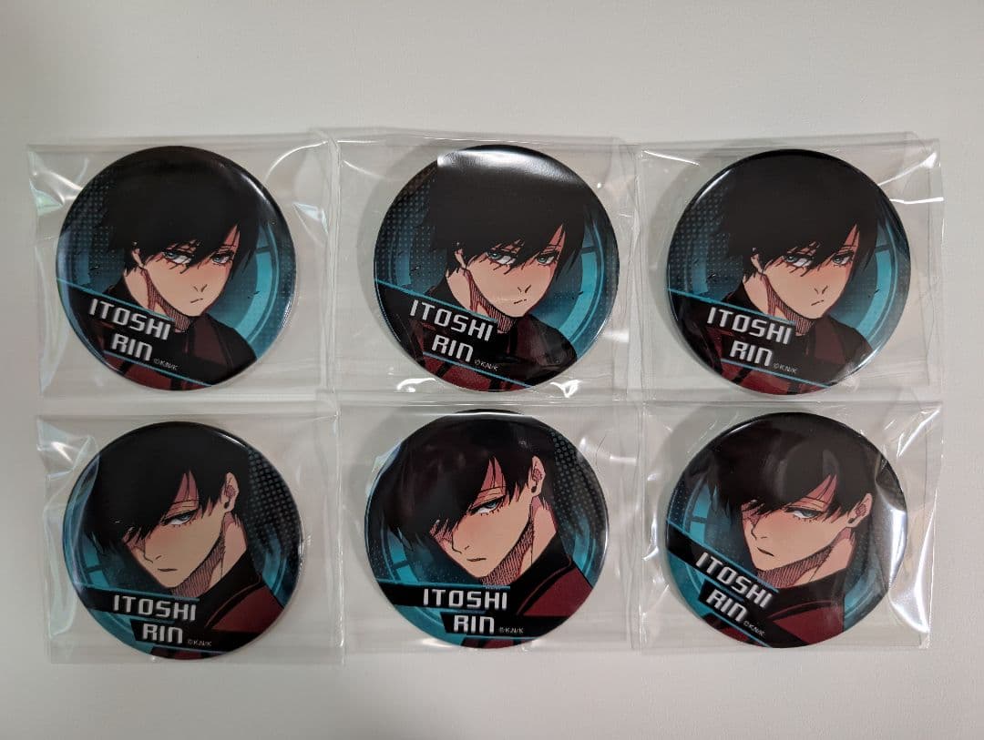 ブルーロック ガチャっと 缶バッジ 糸師 凛 缶バッジ 6点セット