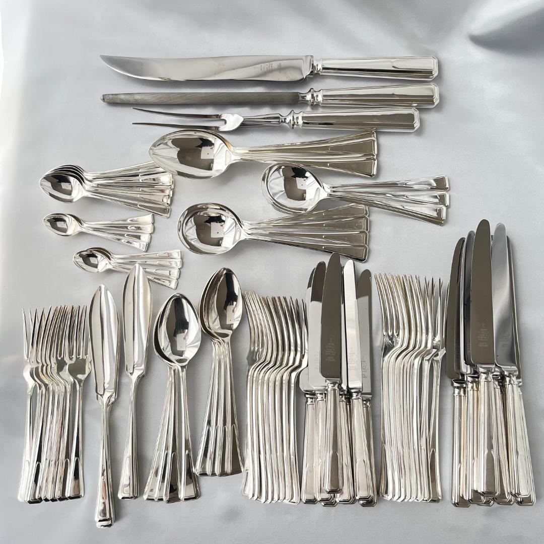 【James Rayls】 アールデコ ディナーフルセット 8名用87本組