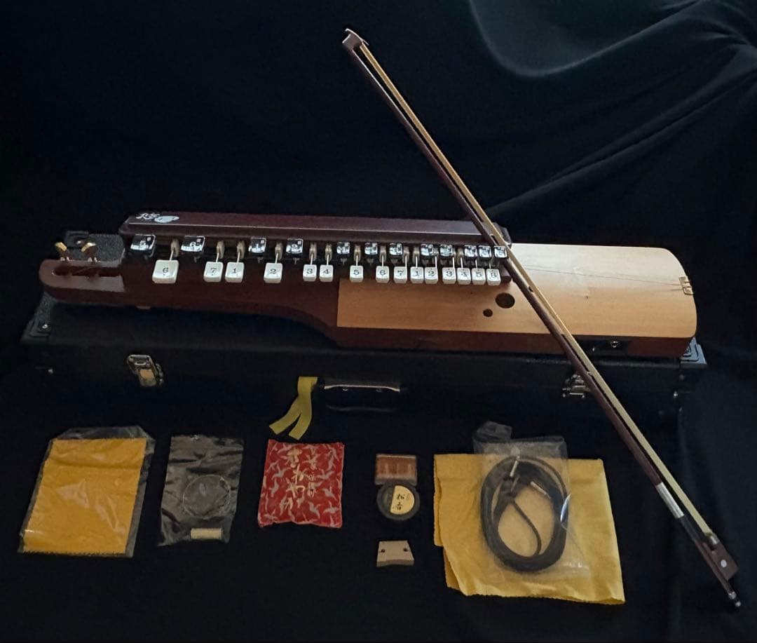 【悠弓】弓弾き大正琴 SUZUKI YTS-01 ハードケース 配送専用箱付