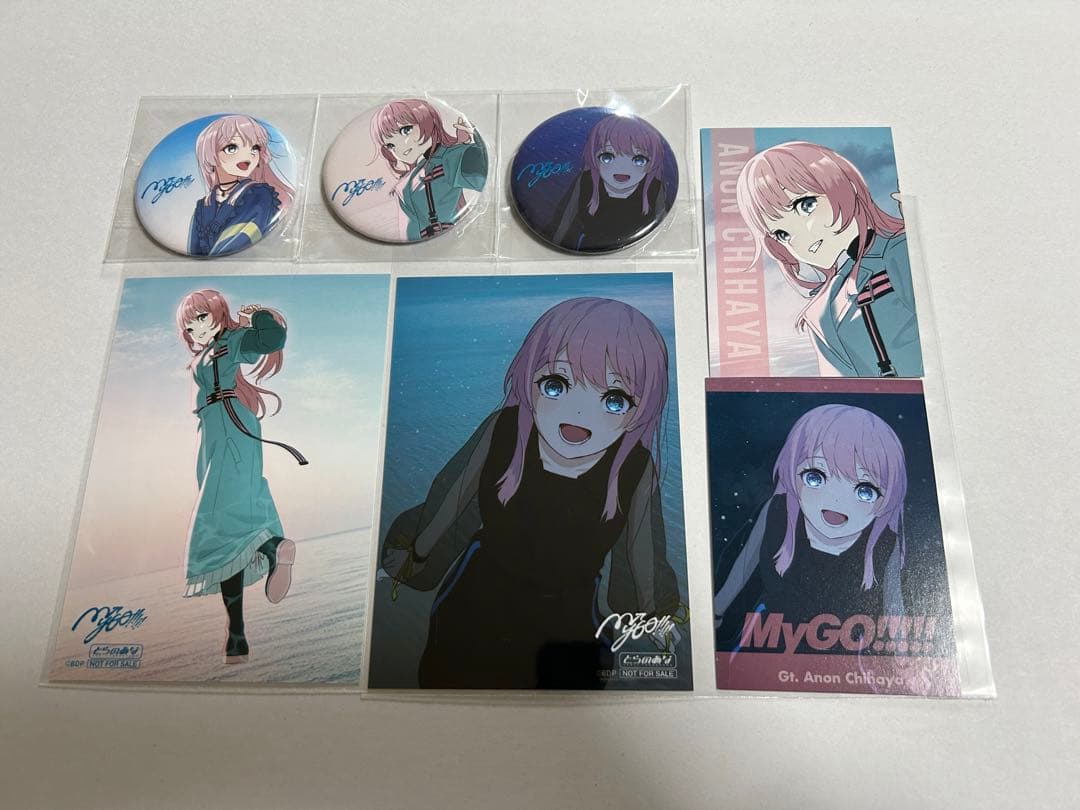 バンドリ 跡暖空 MyGO!!!!! 限定盤A,B 千早愛音缶バッジ&ブロマイド