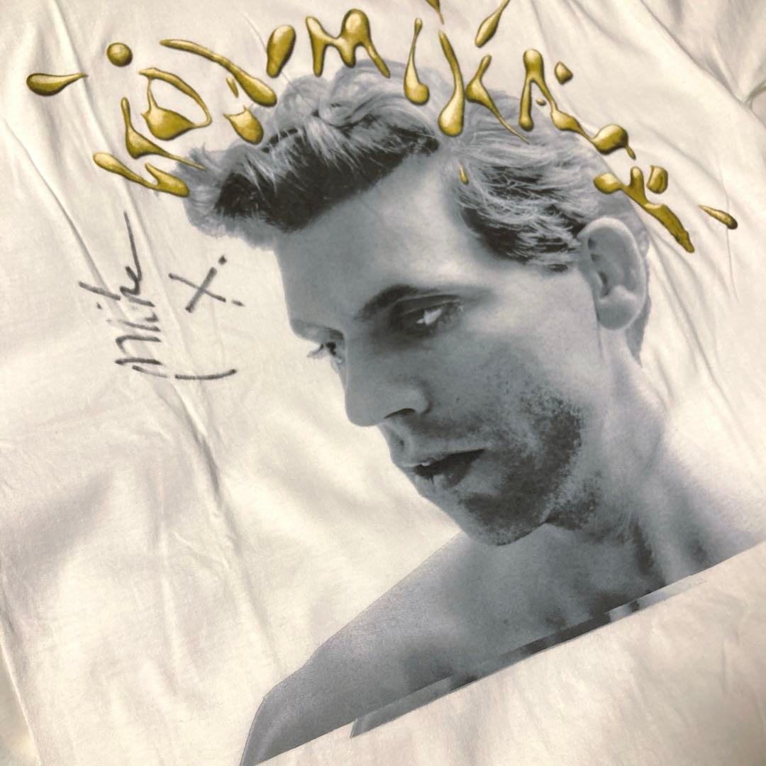 貴重 MIKA 直筆サイン入り 2013 ツアーTシャツ　白／L