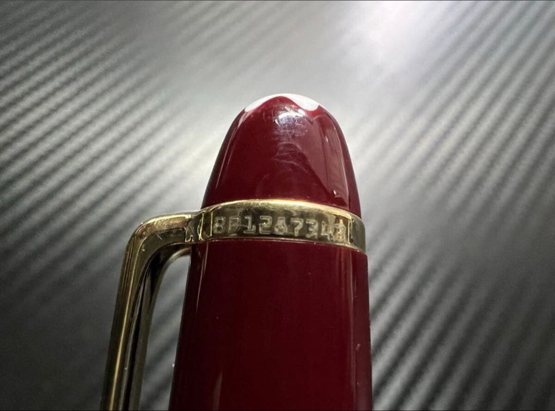 極美品 モンブラン 万年筆 144 EF ボルドー 中白