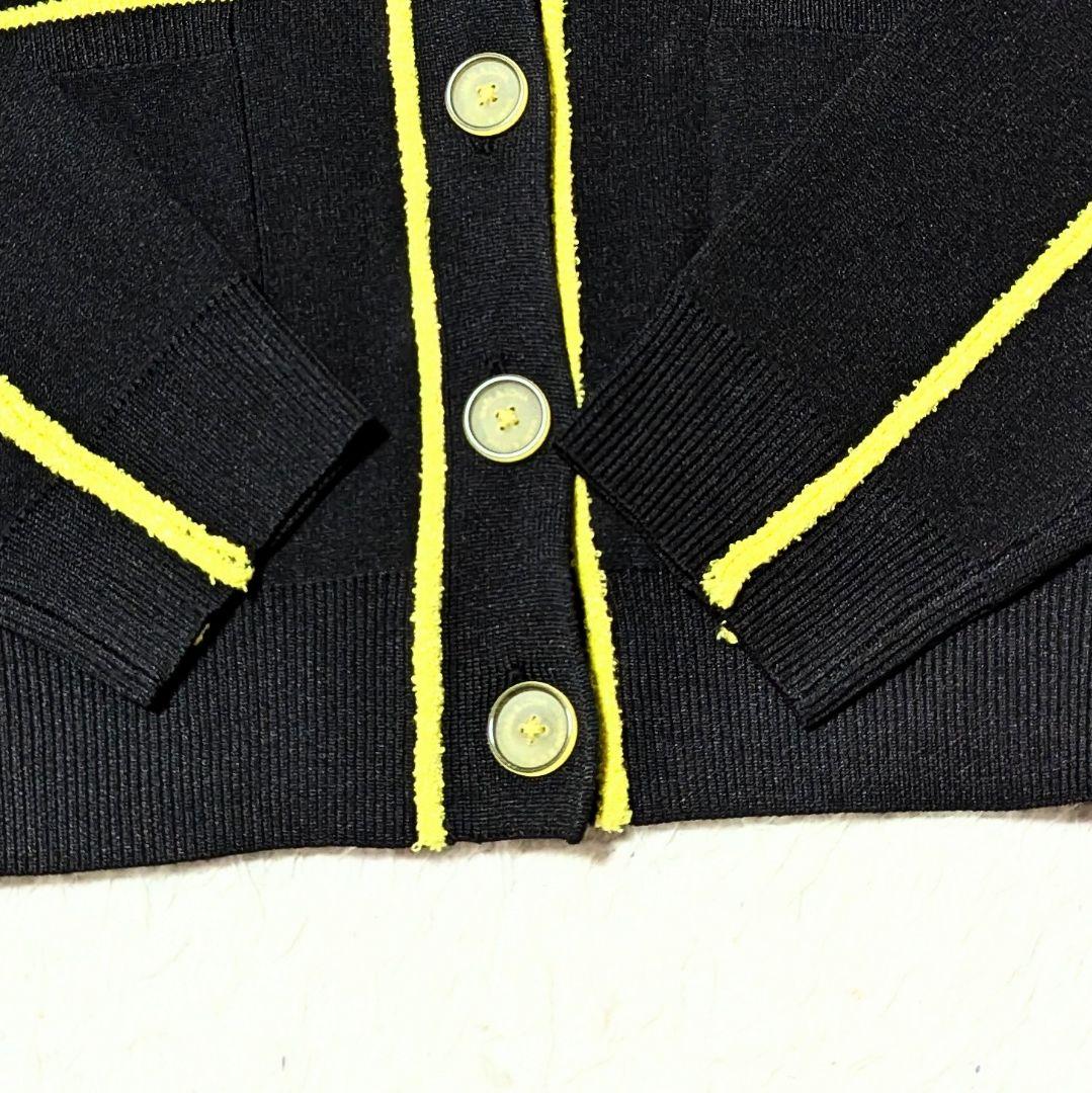 極美品◎マークアンドロナ 2024年 Pave カーディガン スカルロゴ 黒 M