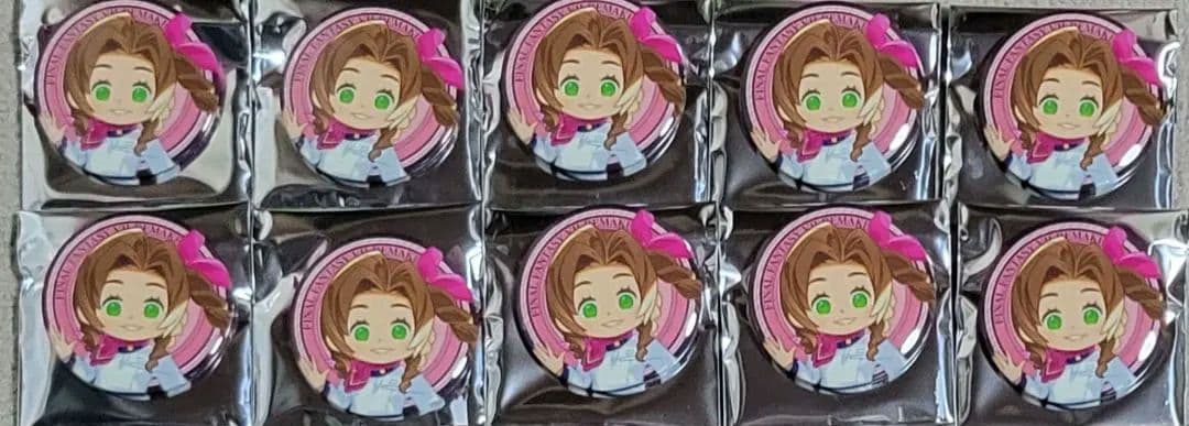 ファイナルファンタジー7 JR東海 エアリス 缶バッジ 10点 セット