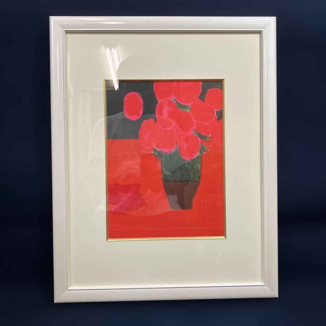 リトグラフ版画　ベルナール•カトラン「画集挿入の版画」