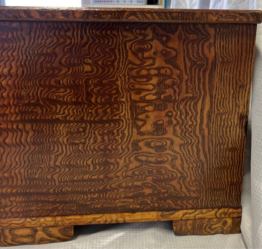 期間限定処分価格　銘木玉杢タモ　チェスト　年代物リメイク
