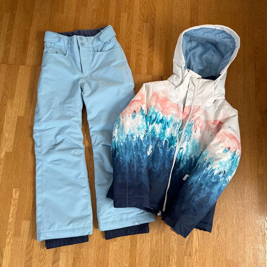 130 スキーウェア　上下セット　スノーウェア　ロキシー　ROXY キッズ