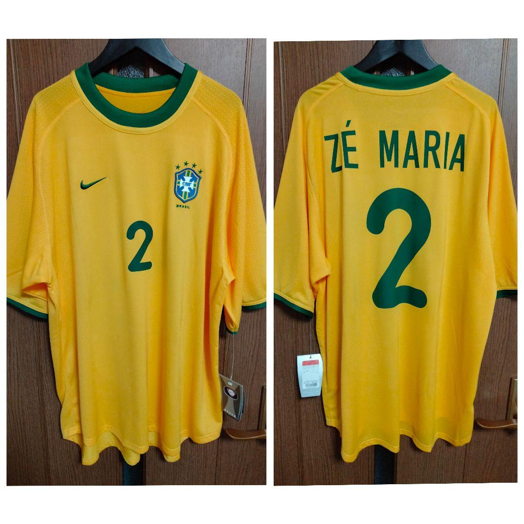 ナイキ ブラジル代表 ゼ・マリア #2 ユニフォーム 00/02ホーム紙タグ付き