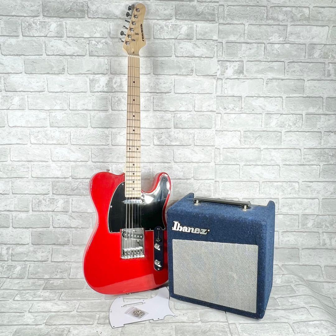 プレイテック テレキャスタータイプ エレキギター アンプセット