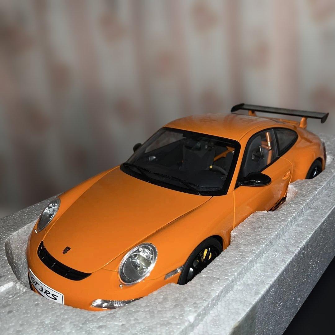 【絶版】1/12 オートアート，ポルシェ911 GT3 RS オレンジ