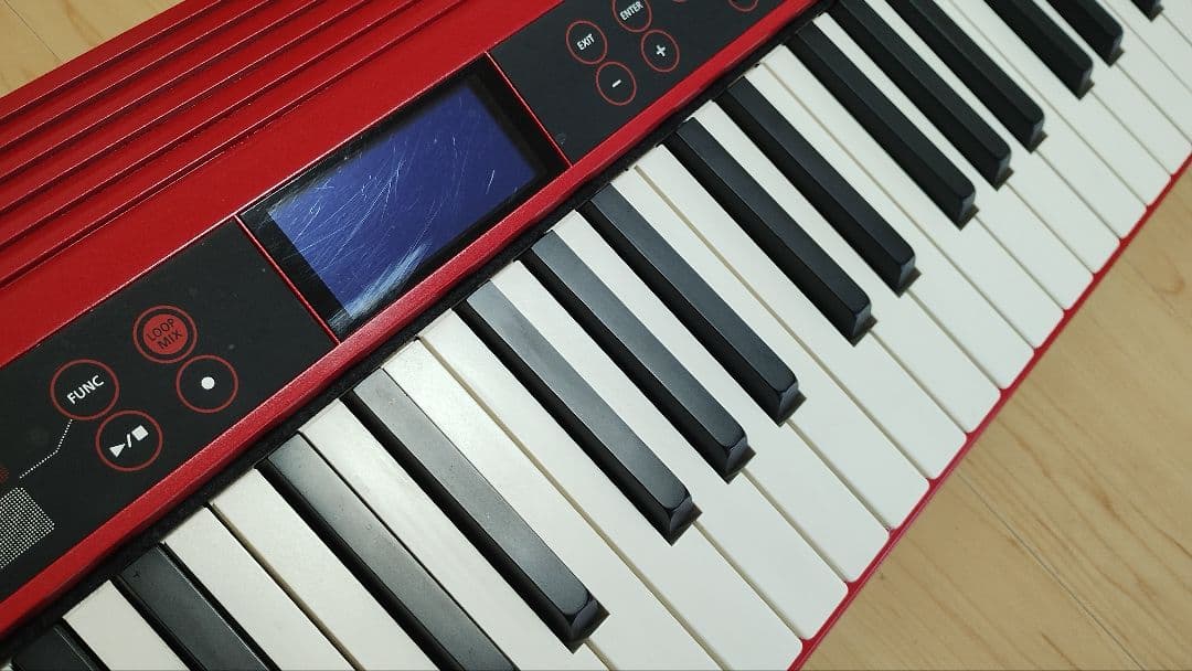 【27年7月迄保証付き】Roland Go:Keys go61k 61鍵 レッド
