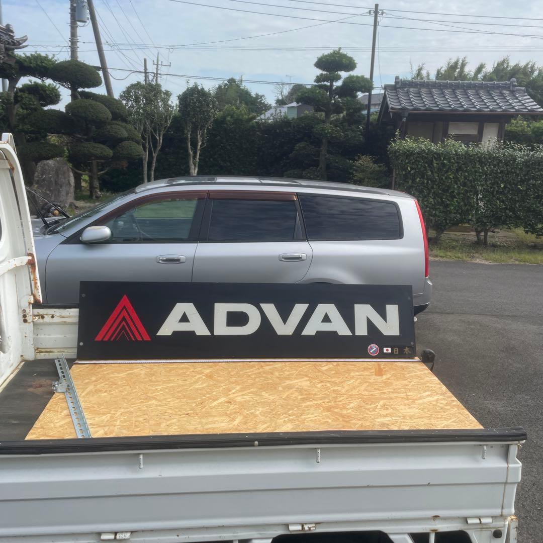 ADVAN アドバン　看板　プレート　鉄板　30年以上前　当時物