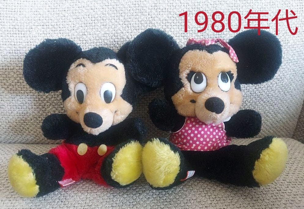 ディズニー　ミッキー　ミニー　ぬいぐるみ　アメリカ　レトロ　ヴィンテージ