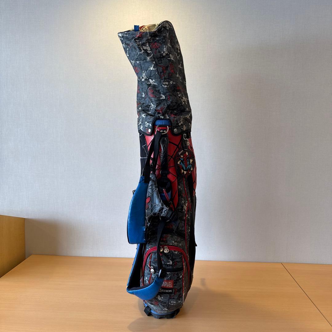 希少限定 ダンロップマーベル スリクソンスパイダーマン スタンドキャディーバッグ