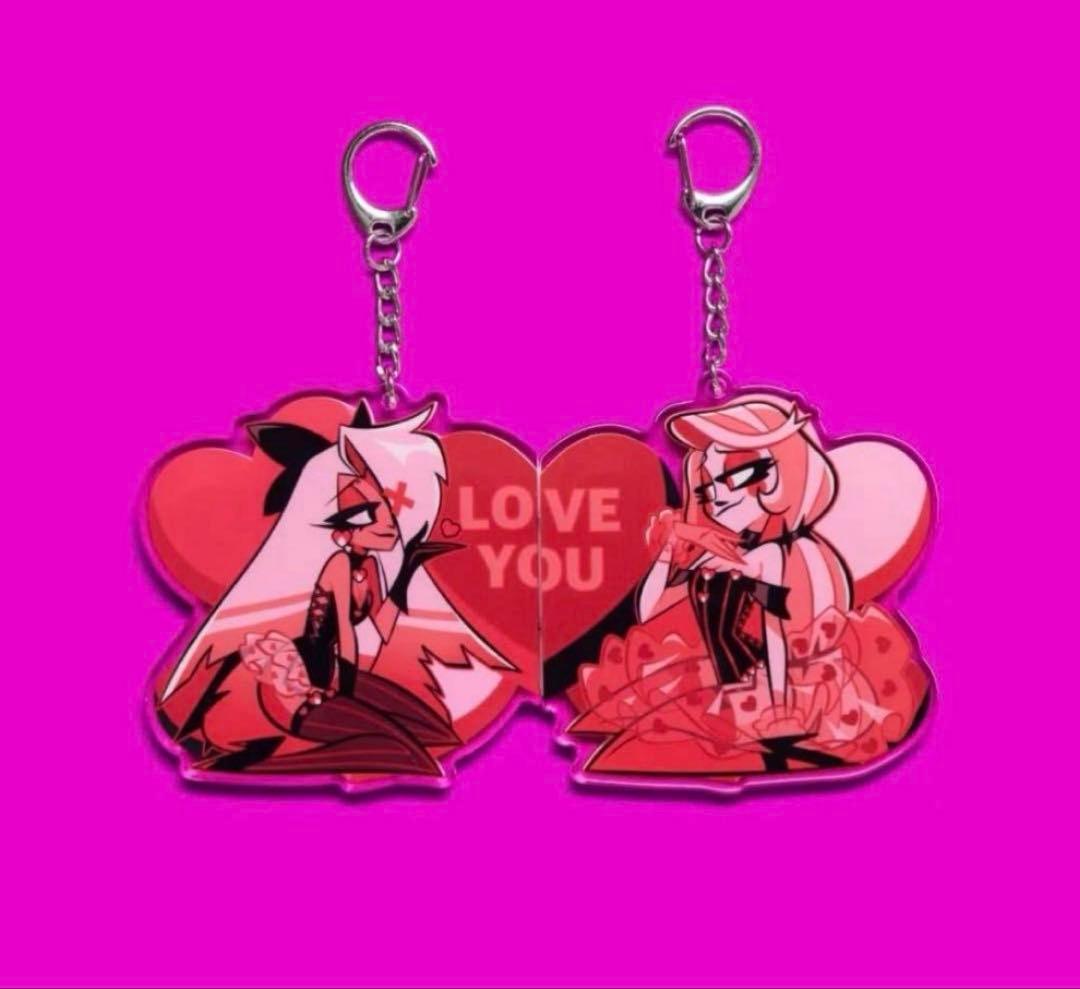 ハズビンホテル　バレンタイン　アクリルキーホルダー　チャーリー　ヴァギー