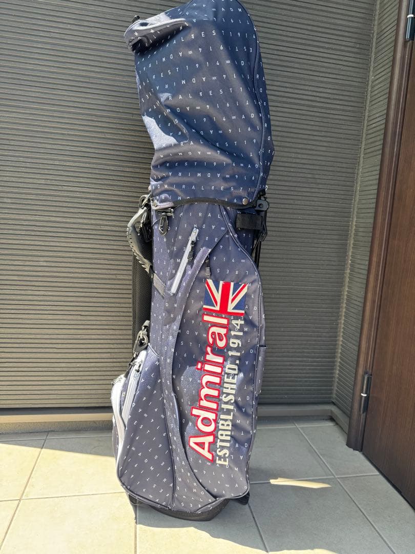 ニコニコさん専用　Admiral ゴルフバッグ・キャディバッグ ネイビー