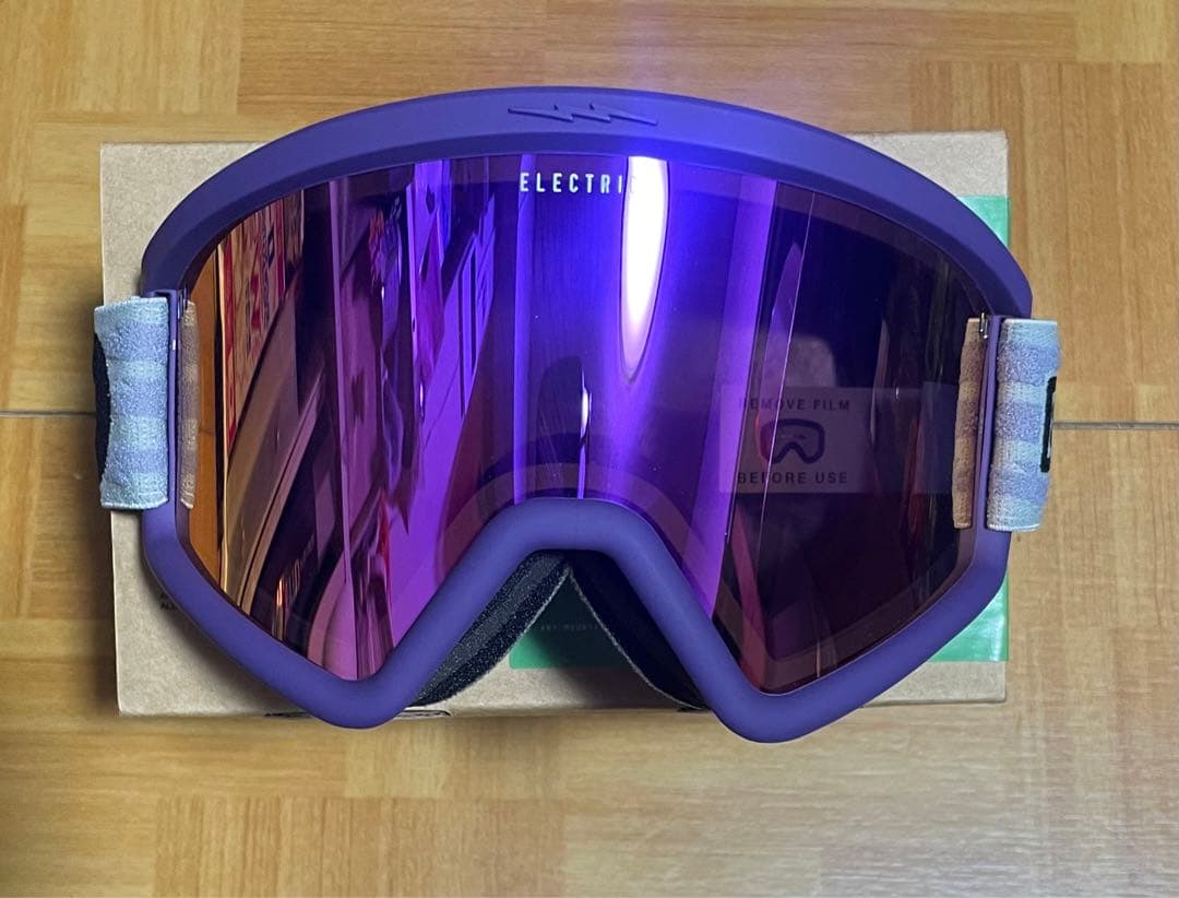 新品未使用ELECTRIC HEX VOLT ストライプパープルミラー人気カラー