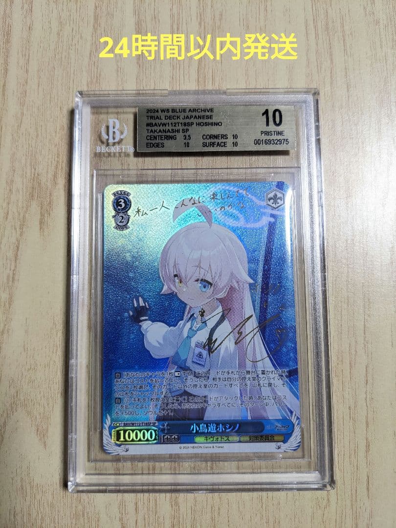【BGS10】ヴァイス　ブルーアーカイブ　小鳥遊ホシノ　サインsp