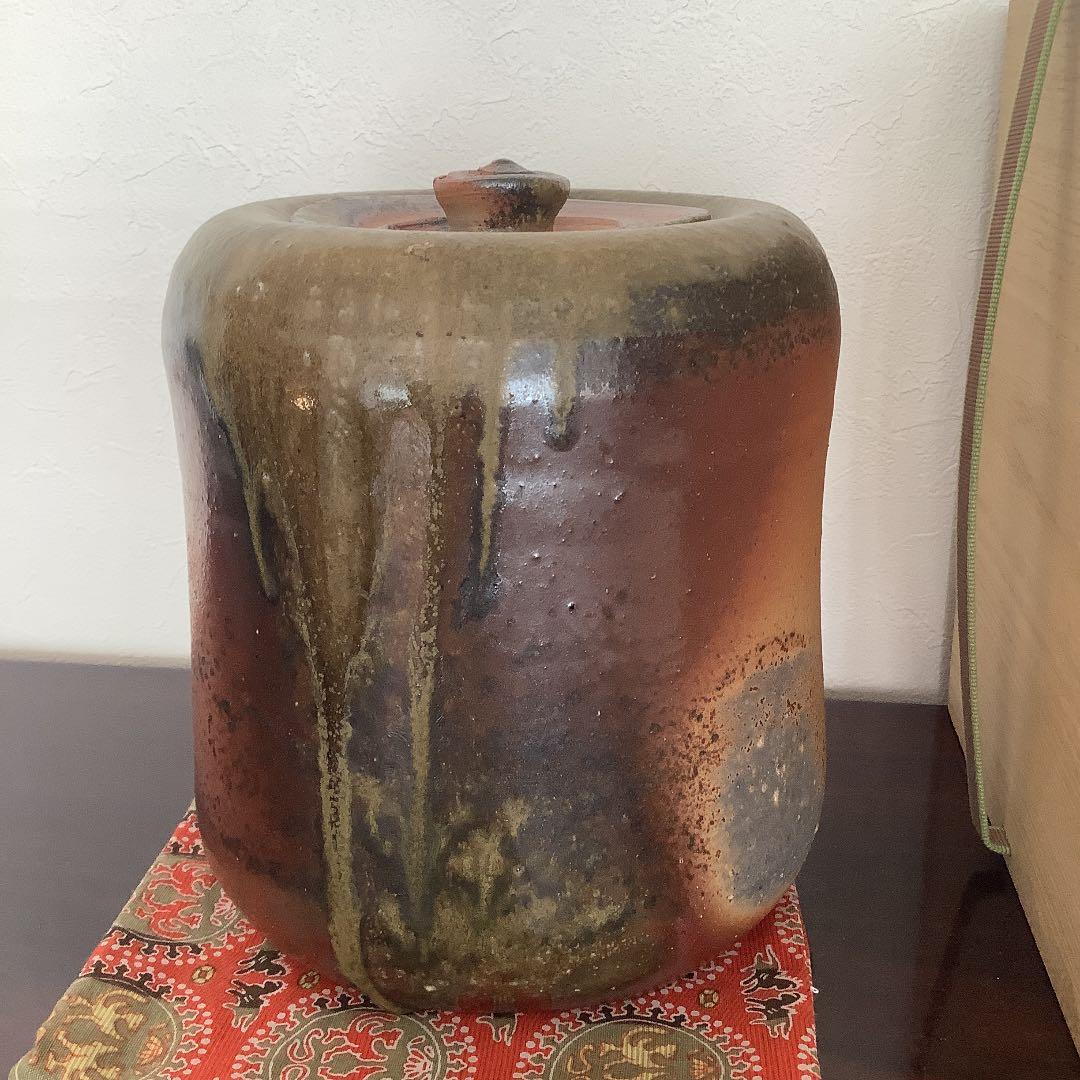 備前　水指　山本雄一　作　茶道具　茶碗　茶室　茶入　茶杓