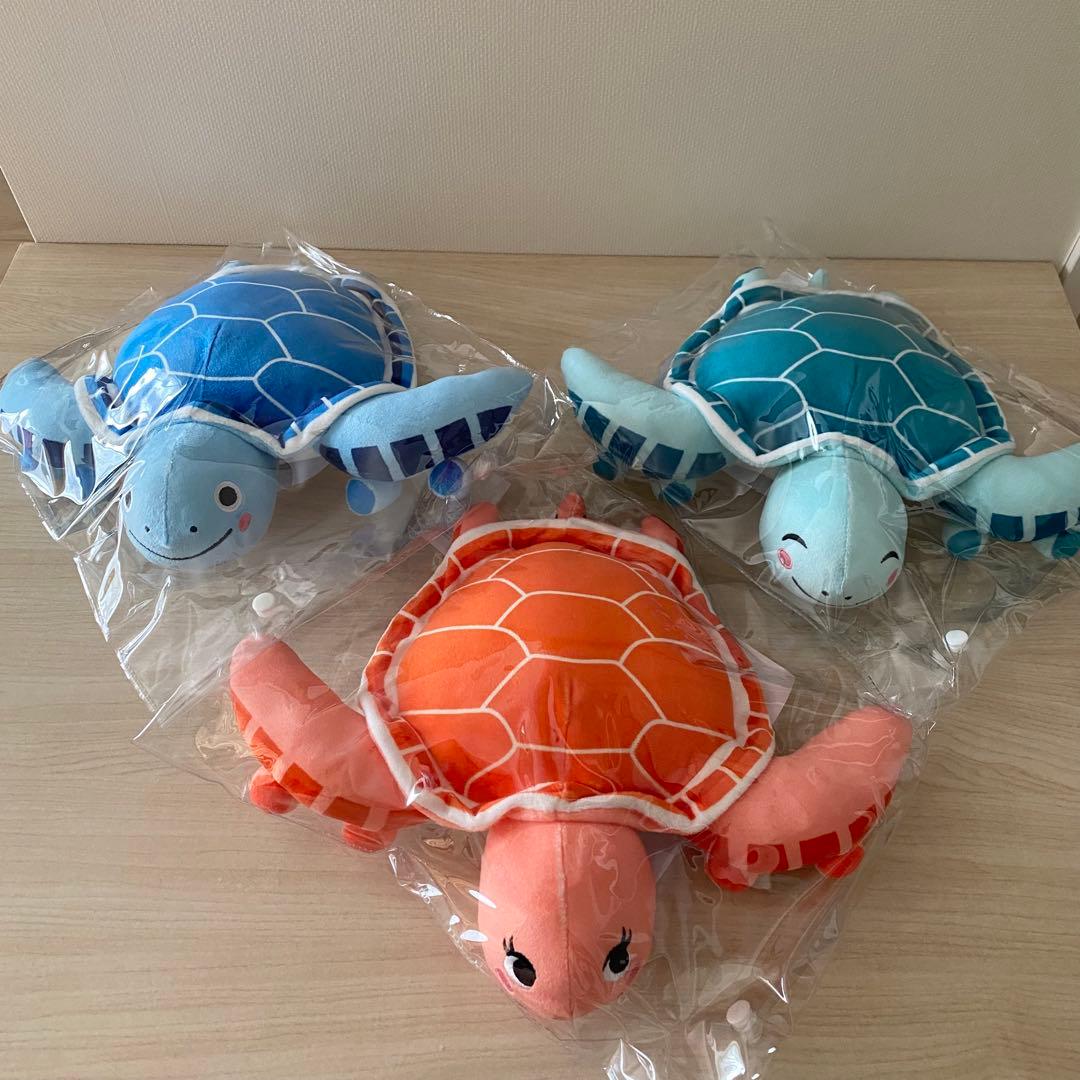 ANA国際線機内販売限定　フライングホヌ ぬいぐるみ3匹セット　新品未開封