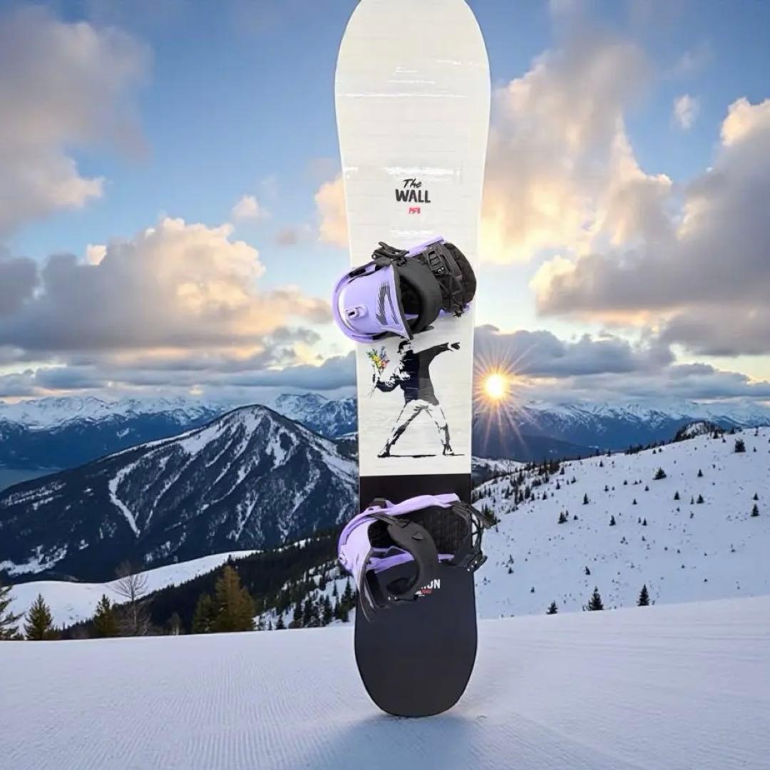 【美品】廃盤希少品サロモン バンクシー153cmビンディング トリガーケース付