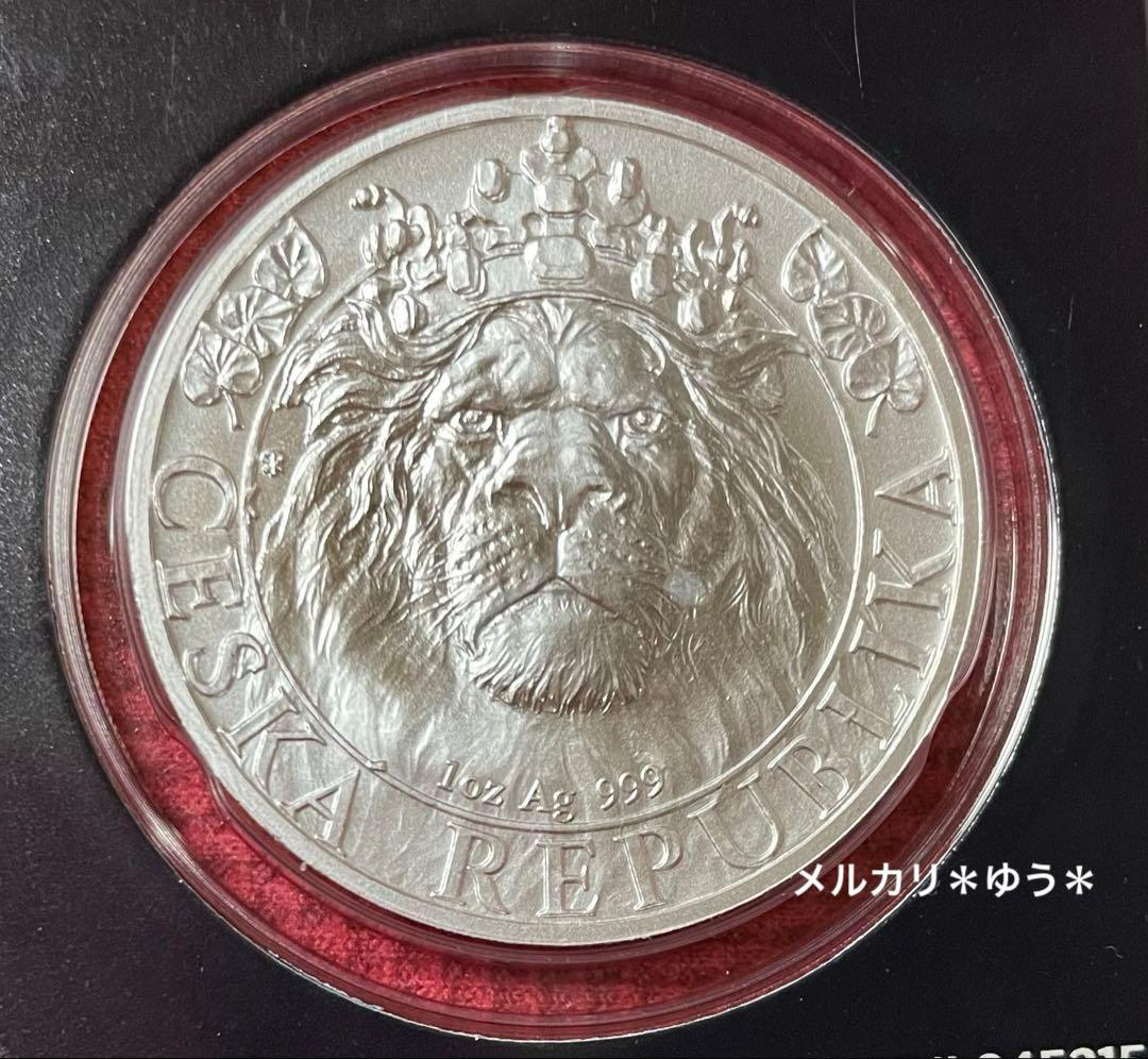 2022年 チェコ　ライオン銀貨　1オンス　純銀