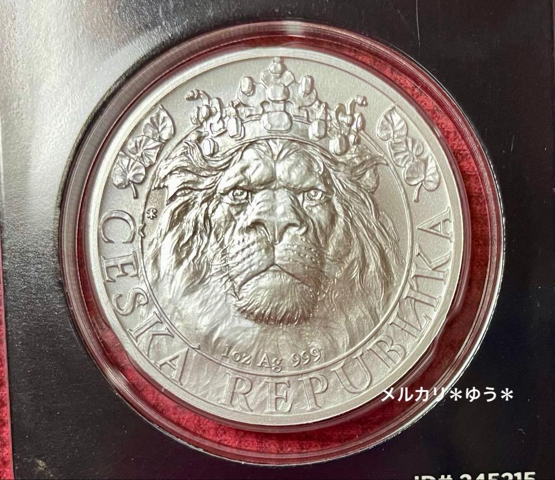 2022年 チェコ　ライオン銀貨　1オンス　純銀