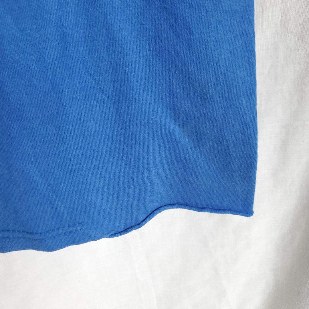 ドラゴンボール　バーダック 悟空 USA カタカナ ロゴ 半袖 tシャツ青