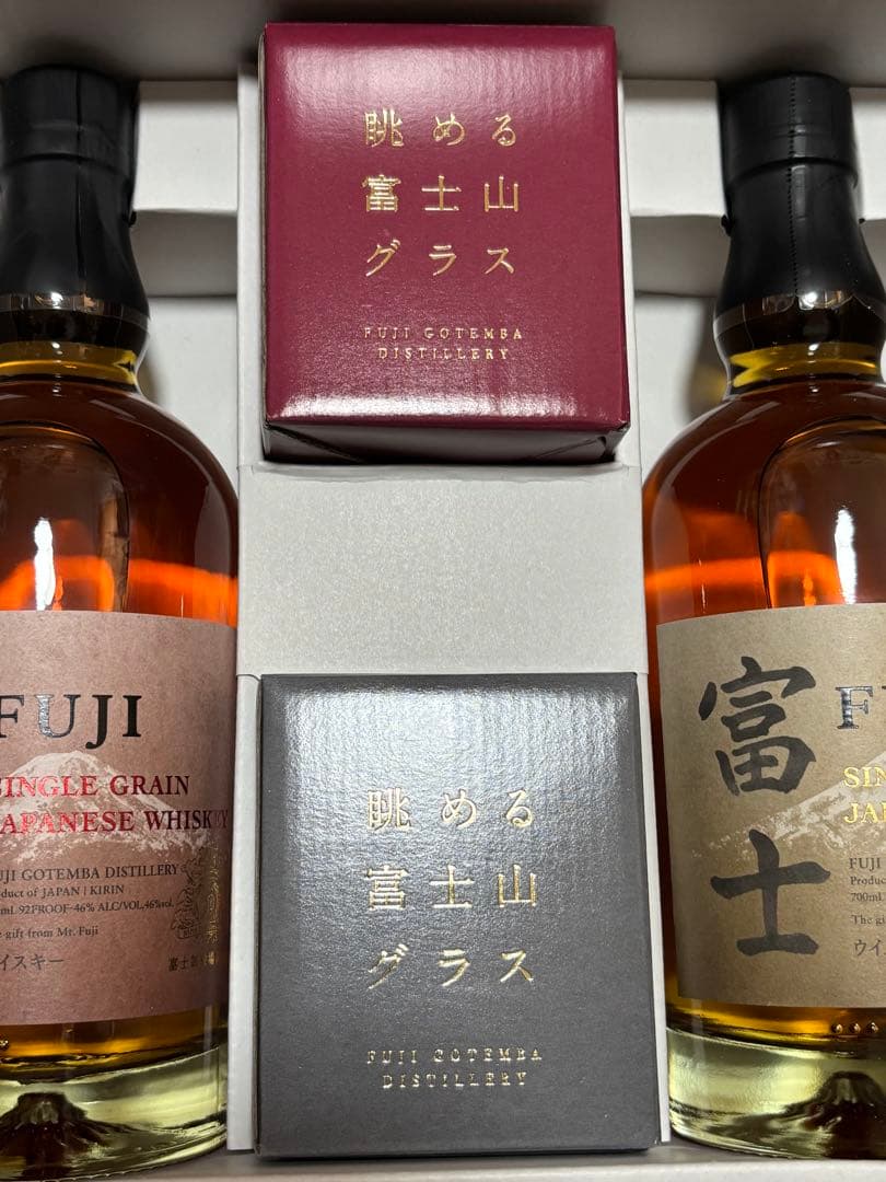 KIRIN ジャパニーズウイスキーFUJI 2本とグラスセット
