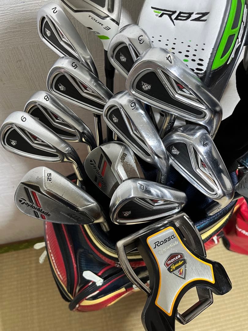支給品!14本が支給品！超豪華テーラーメイドゴルフセットＸ+キャデバッグ+オマケ