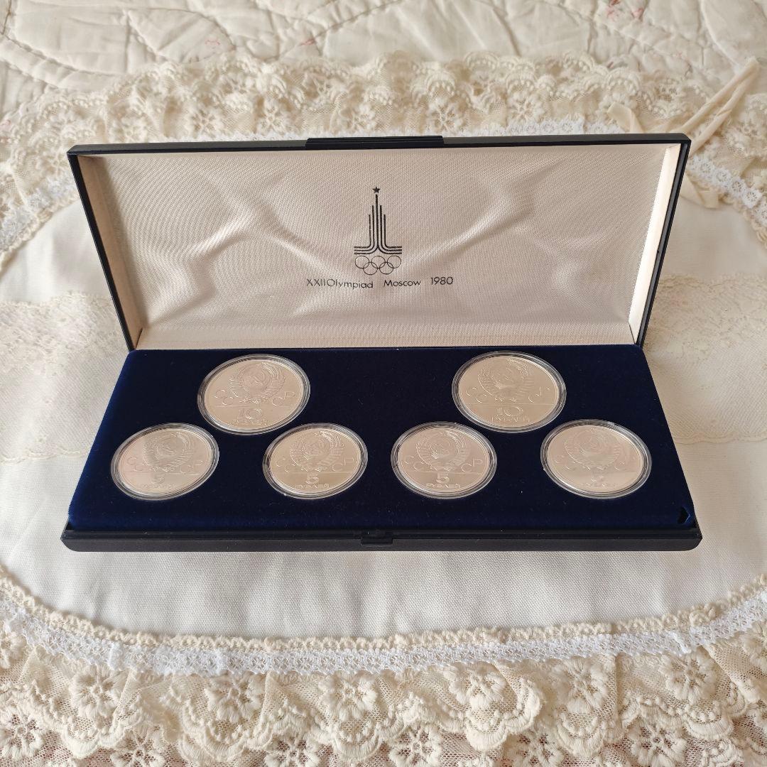 1980年 モスクワオリンピック 記念硬貨 6枚セット 銀製