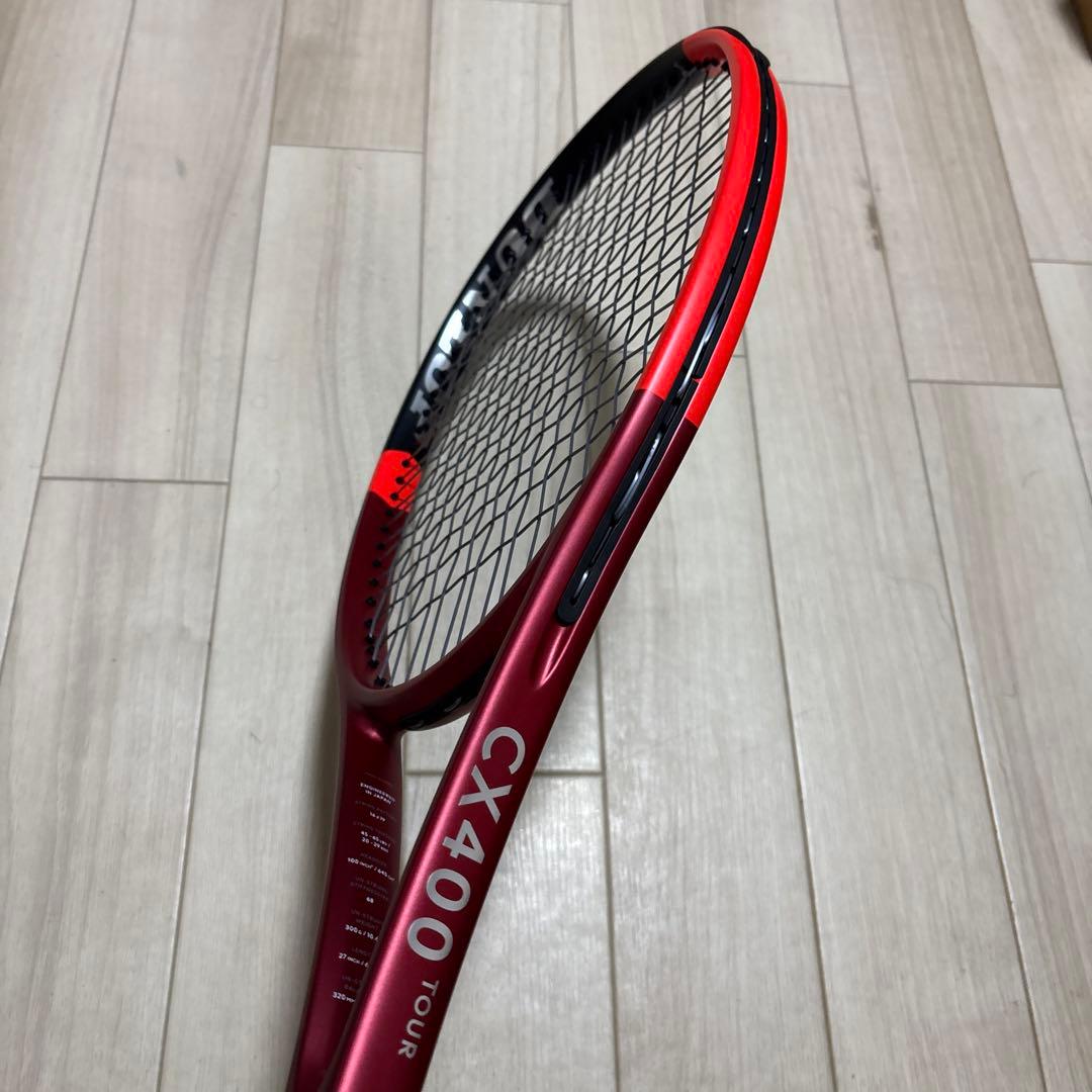 【新品】ガット張りたて！ダンロップ　CX400 TOUR G2 2024