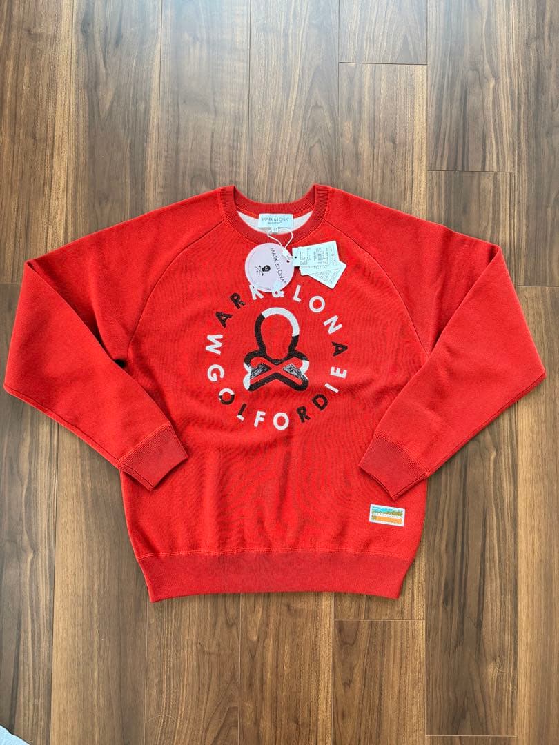 新品未使用MARK & LONAレッド セーター MLM-3C-AB05 44